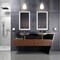 Ketcham Polished Edge Mirror with Frosted Glass Inset LED Mirror, 20 W, 100/240 VAC - 50/60 Hz. CRI >= 85 RAD-2030P - alternate 2